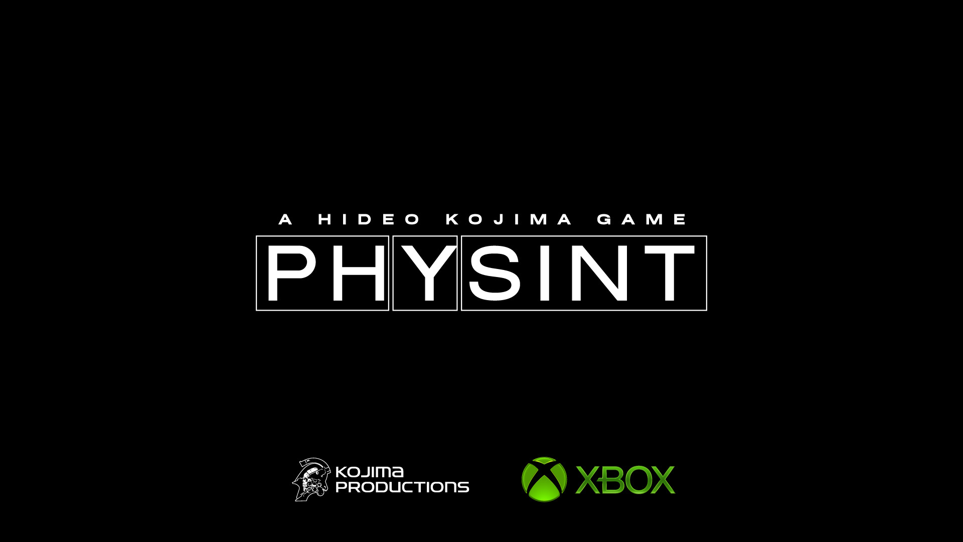 PHYSINT: Schwarzes Logo-Motiv zu PHYSINT