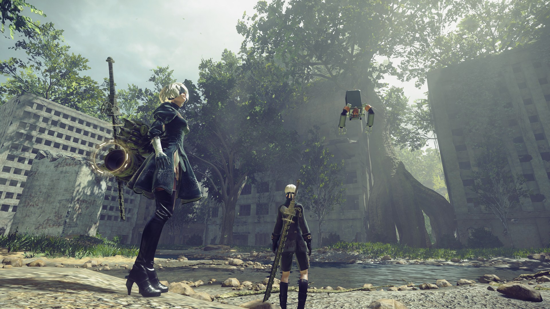 PlatinumGames – Actionszene aus NieR:Automata