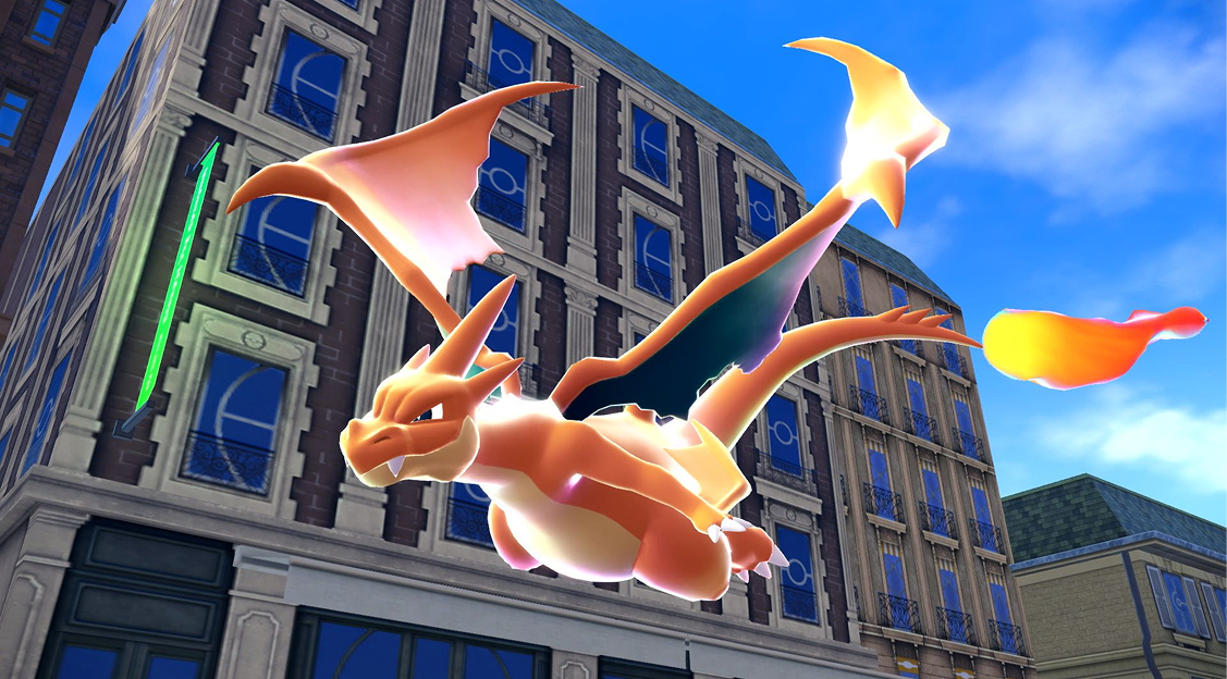 Pokémon-Legenden: Z-A – Glurak fliegt über die Stadt