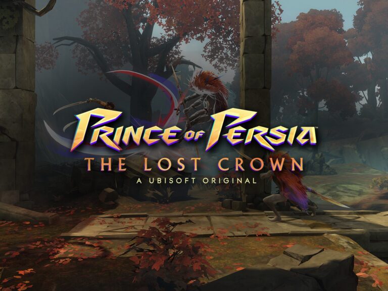 Prince of Persia: The Lost Crown – Artikelbild mit Logo im Wald