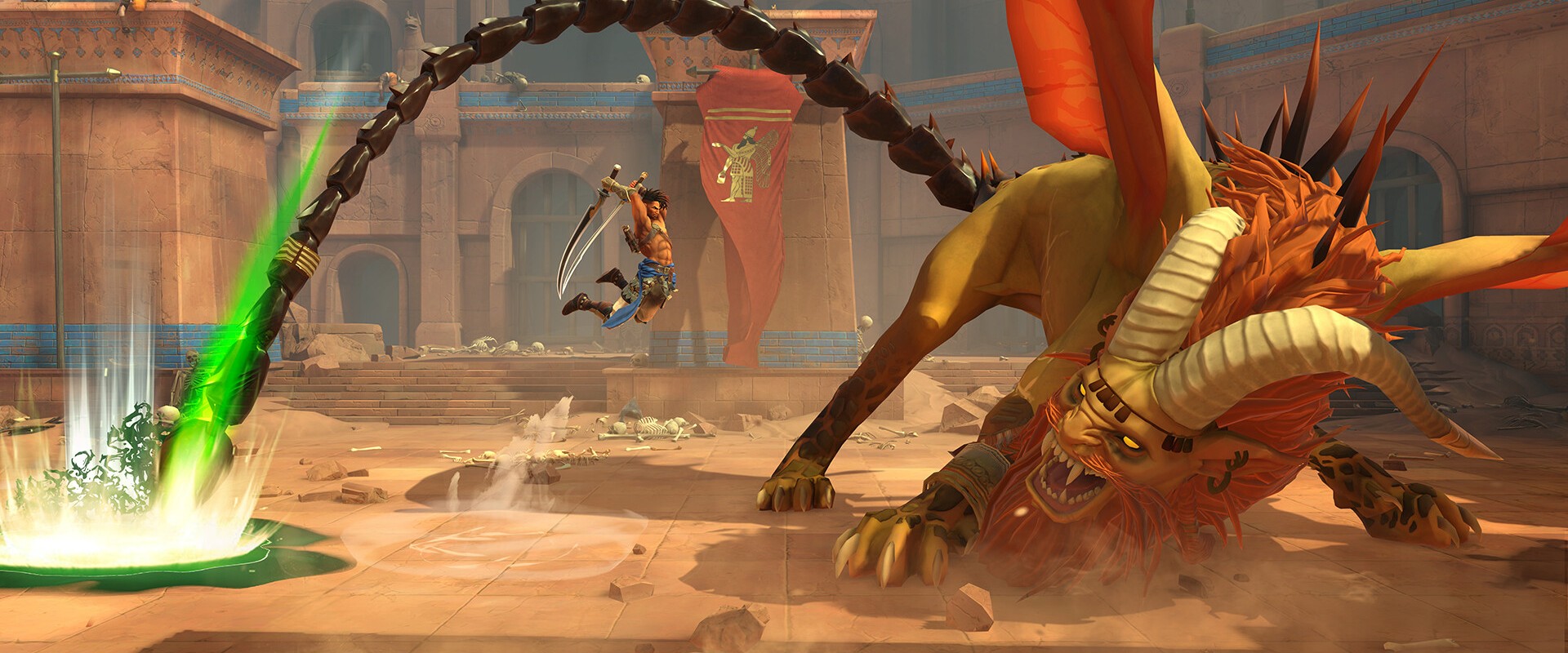 Prince of Persia: The Lost Crown – Sargon gegen einen riesigen Boss