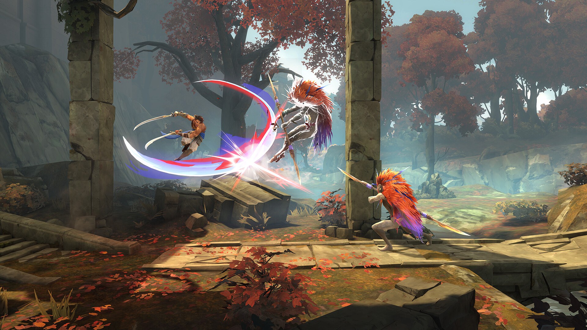 Prince of Persia: The Lost Crown – Kampf im herbstlichen Wald