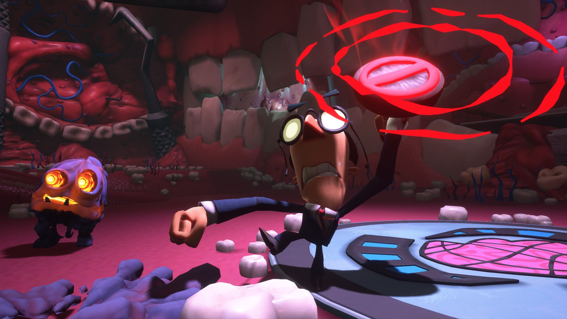 Psychonauts 2 – Raz kämpft gegen einen Zensor