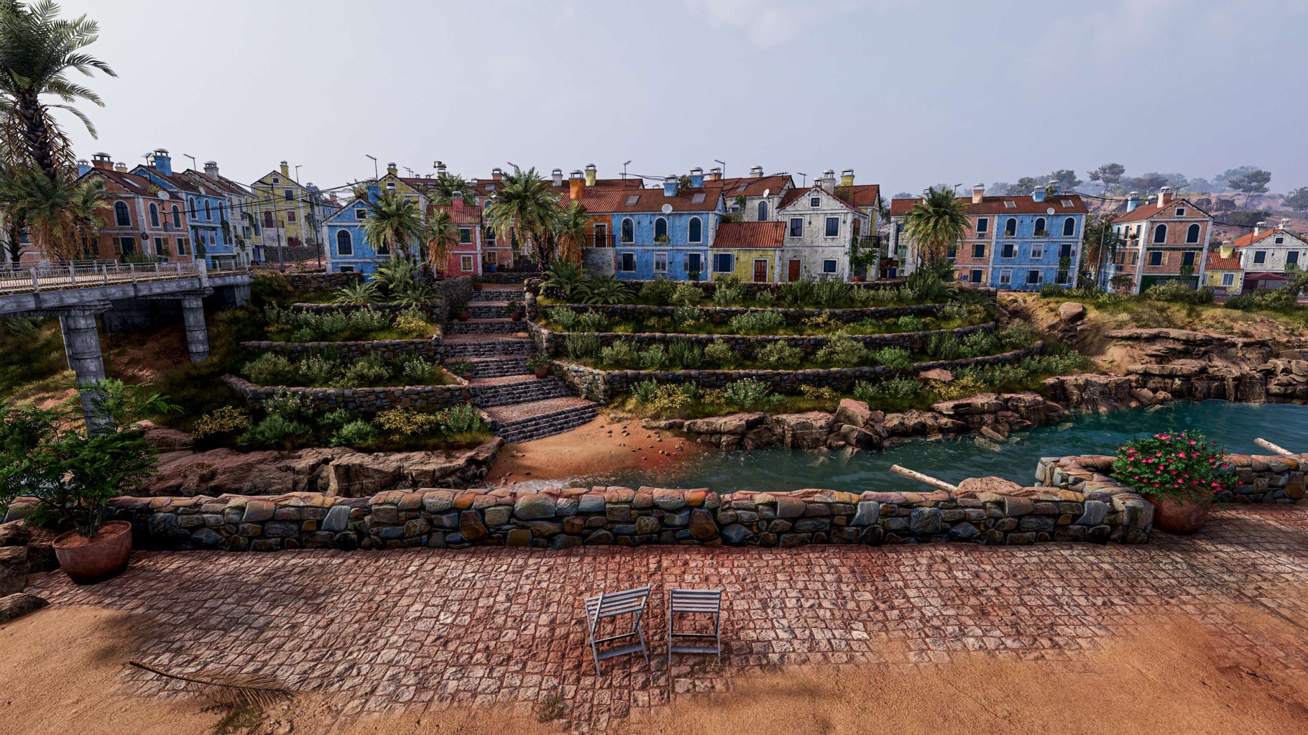 RoadCraft Foundations – Terrassenstadt im Oasis Delta