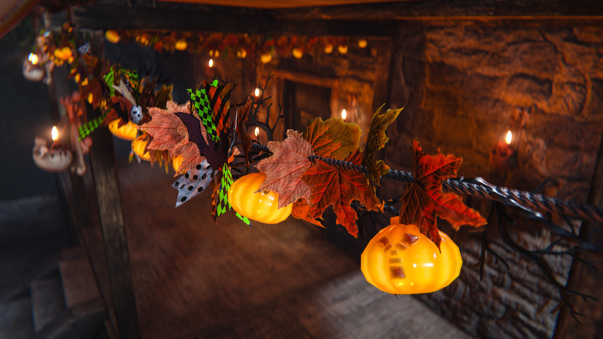 Rust Halloween 2026 – Skull Wall Lamp