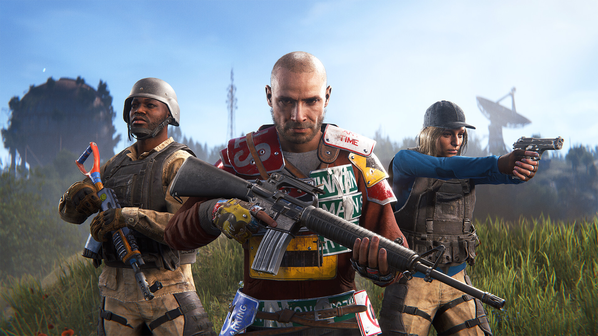 Rust – Bewaffnete Gruppe von Spielern