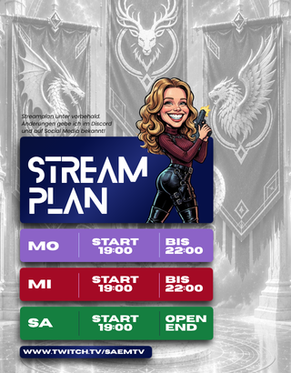 Twitch-Panel von SaemTV zum Charity-Event Scarety mit Spendenaufruf