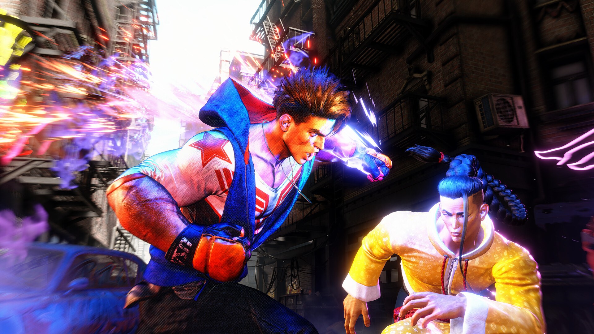 Street Fighter 6 – Luke und Jamie in einer Nahaufnahme