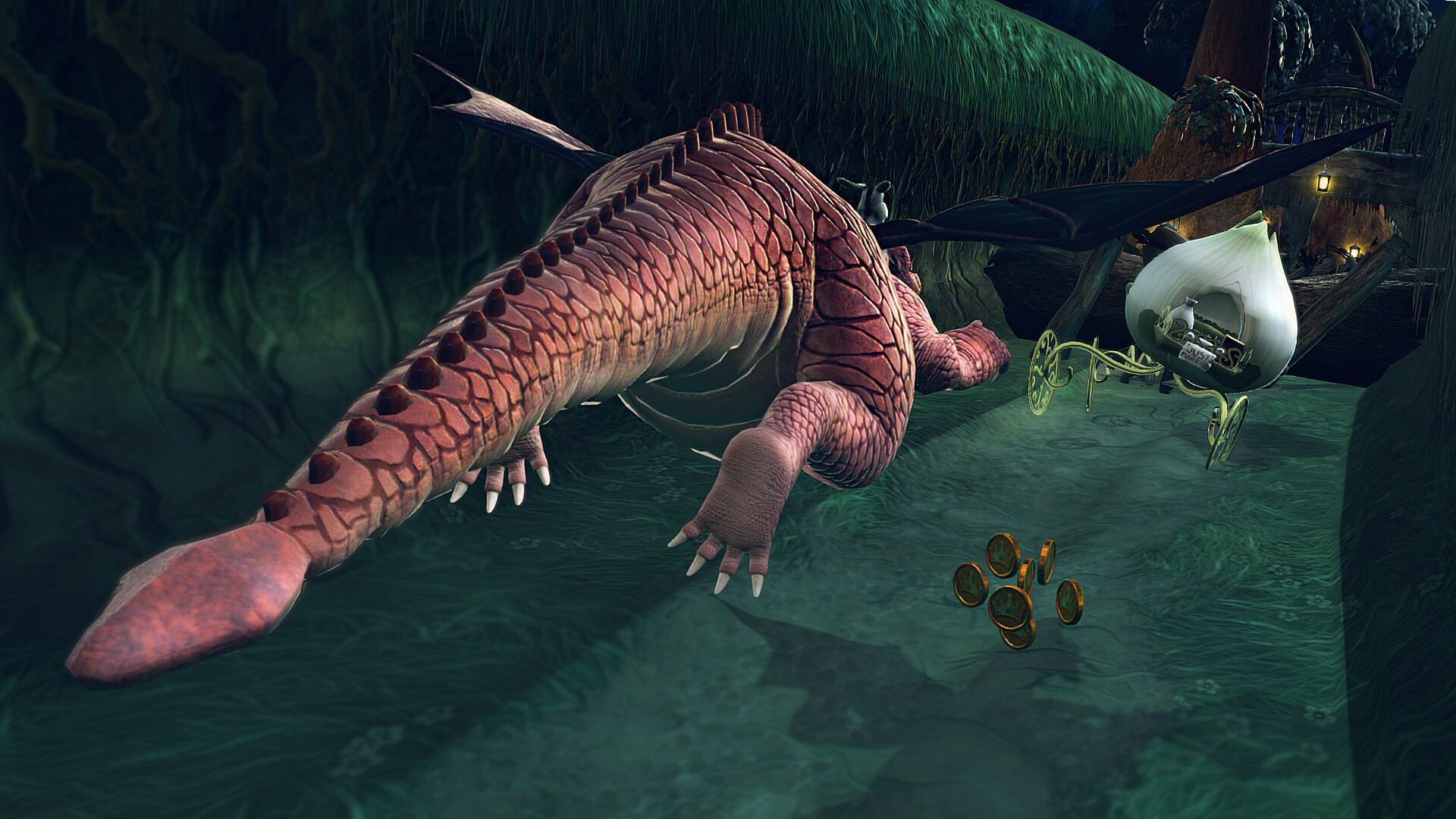 Shrek 2 Remastered: Kampf gegen ein Monster im dunklen Wald