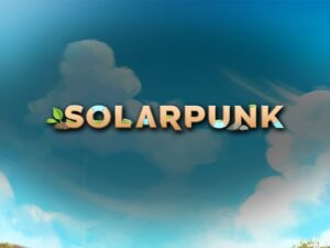 Solarpunk: offizielles Artwork mit offiziellem Logo