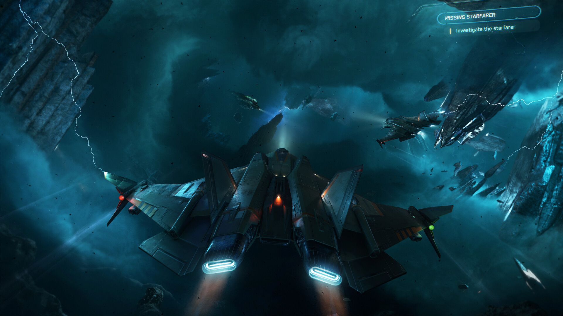 Squadron 42 – Jägerstaffel im Formationsflug durch einen Nebel