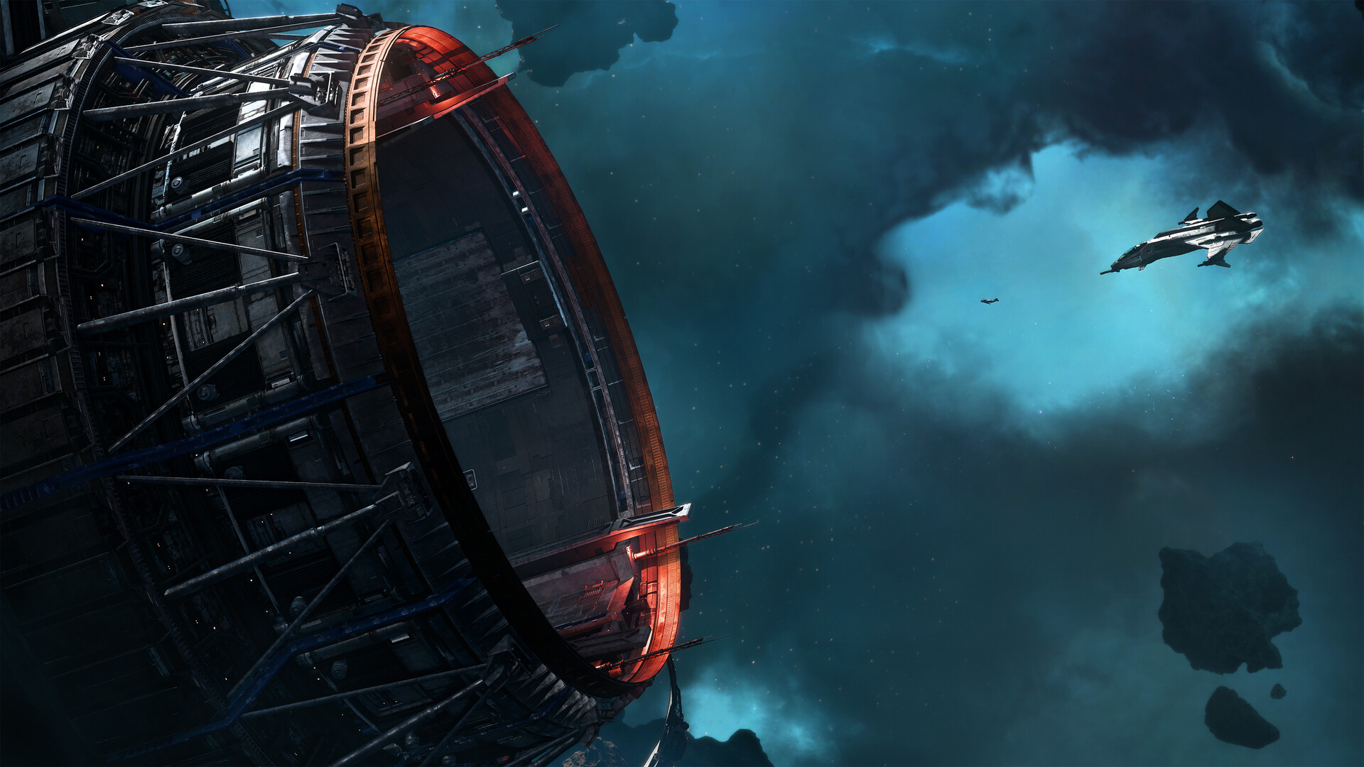 Squadron 42 – Ringförmige Raumstation im Nebel