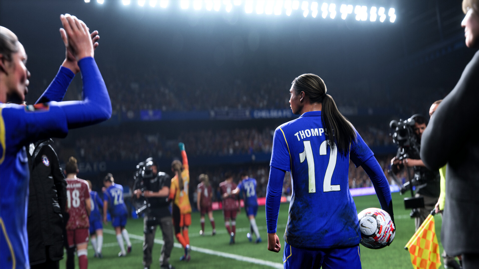 EA SPORTS FC 27: Spielerin vor dem Anstoß