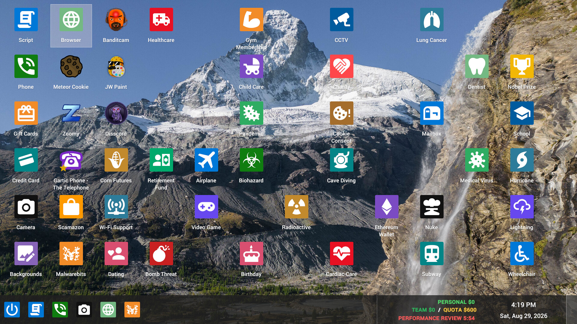 Scam With Your Friends: Desktop eines Opfers