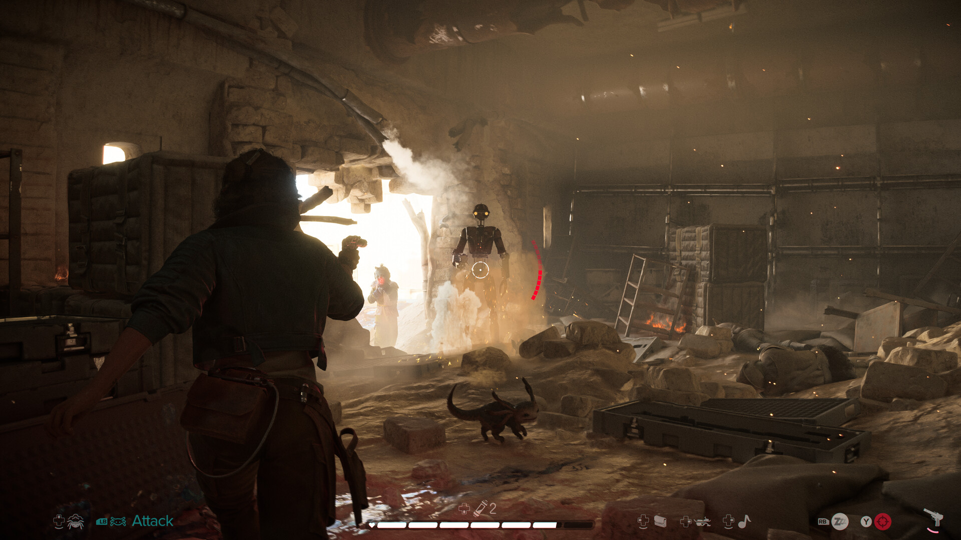 Star Wars Outlaws – Feuergefecht mit Blaster