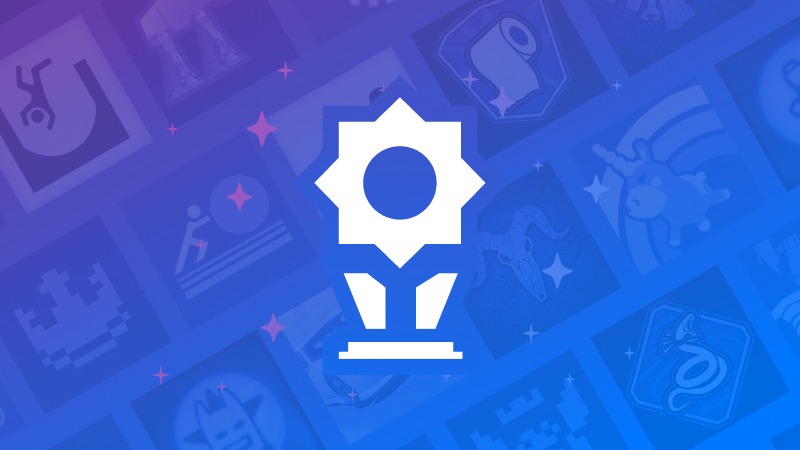 Offizielles Valve-Artwork mit Trophäen-Symbol für die Steam-Achievement-Sets