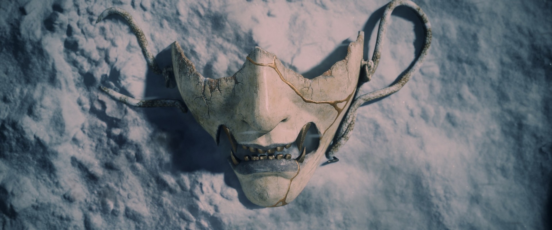 Ghost of Yōtei – Eine Maske liegt im Schnee