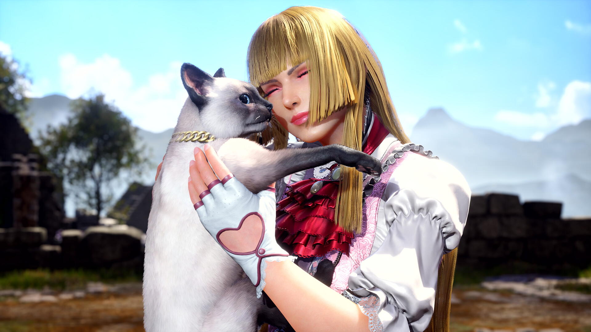Tekken 8 – Lili tritt wie gewohnt mit viel Eleganz an, hier mit ihrer Katze