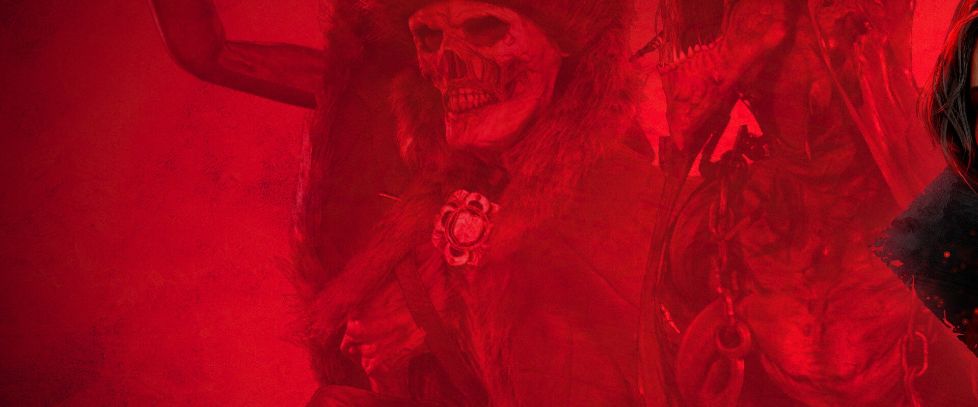 The Thaumaturge – Rote Illustration mit Totenkopf