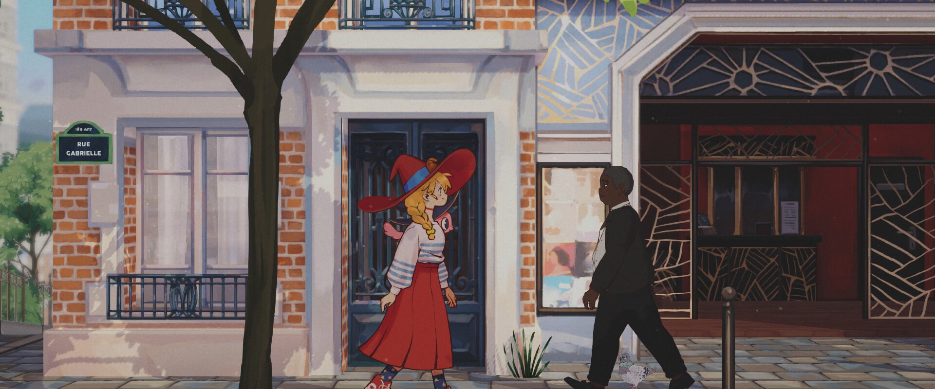 The Witch's Bakery – Lunne spaziert durch eine Pariser Straße