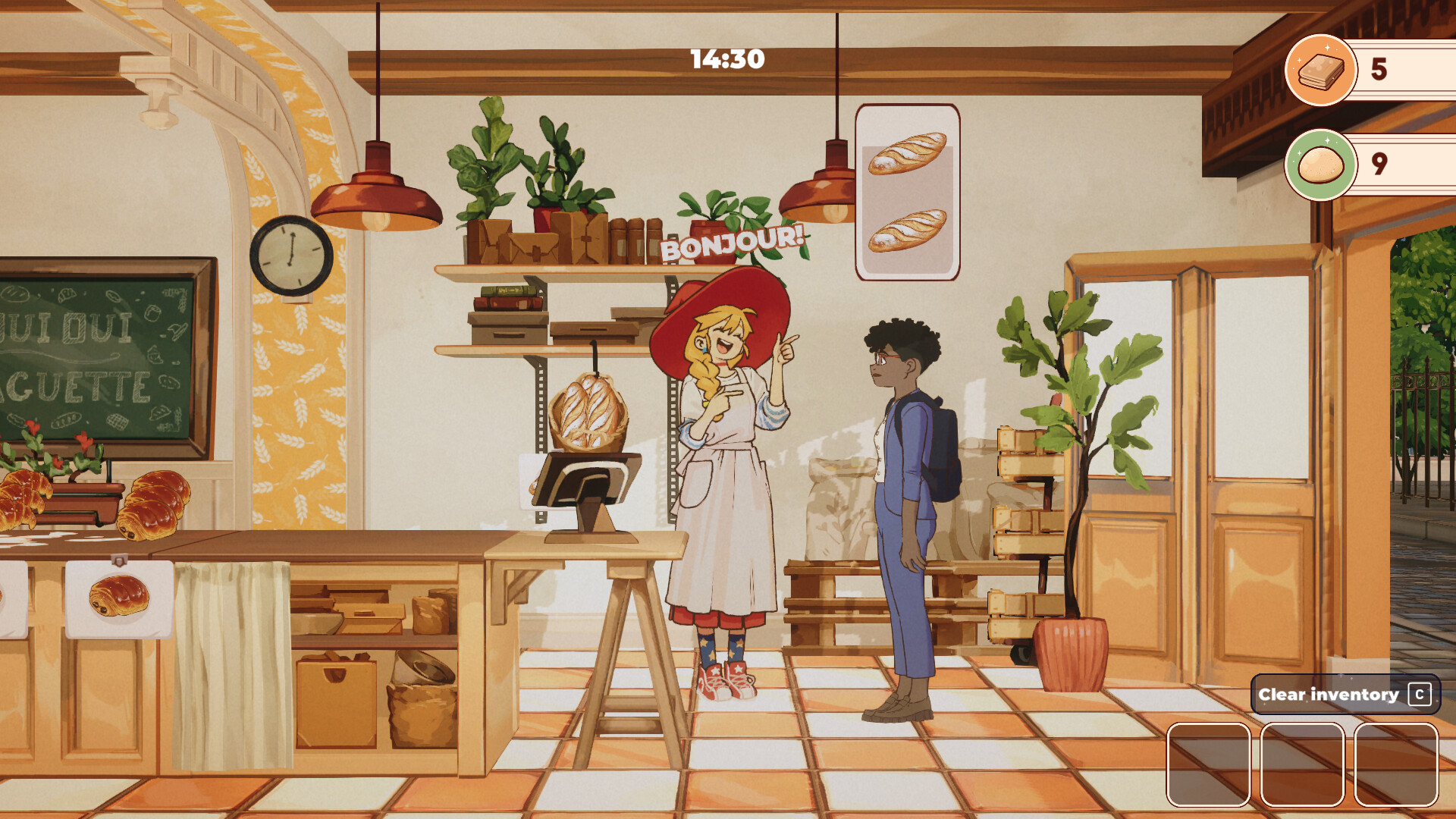 The Witch's Bakery – Lunne bedient einen Kunden in ihrer Bäckerei