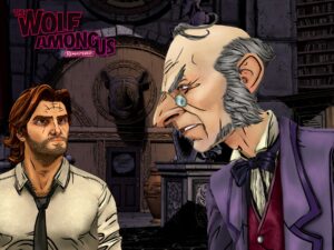 The Wolf Among Us Remastered – Bigby Wolf und Ichabod Crane mit offiziellem Logo