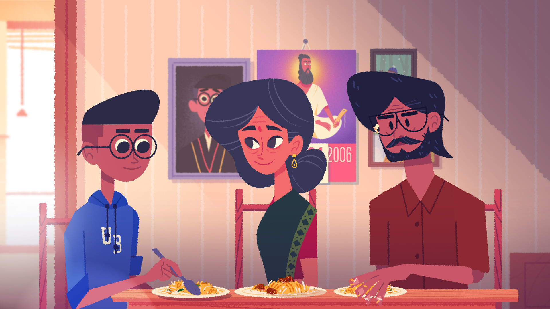 Venba – Die Familie beim gemeinsamen Essen am Tisch