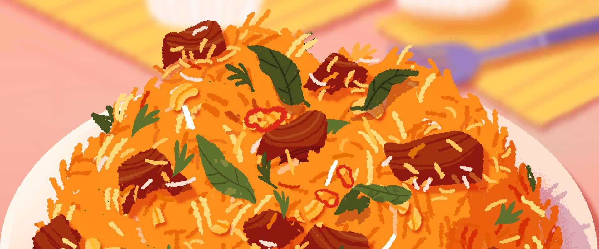 Venba – Teller mit Biryani