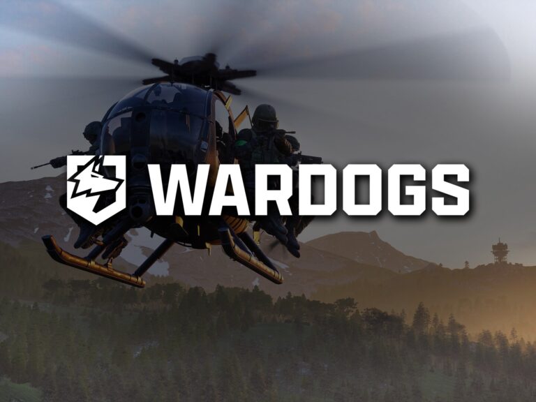 Wardogs: Spielszene mit offiziellem Logo