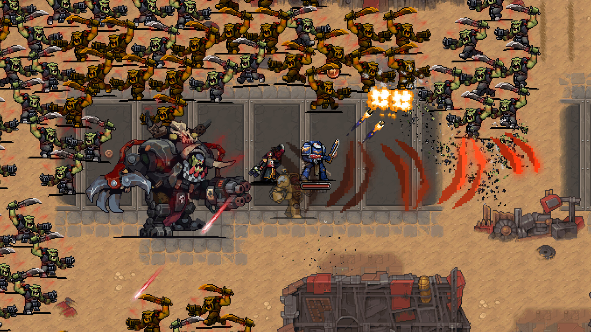 Warhammer Survivors – Kampf gegen eine riesige Gegnerwelle in der Wüste