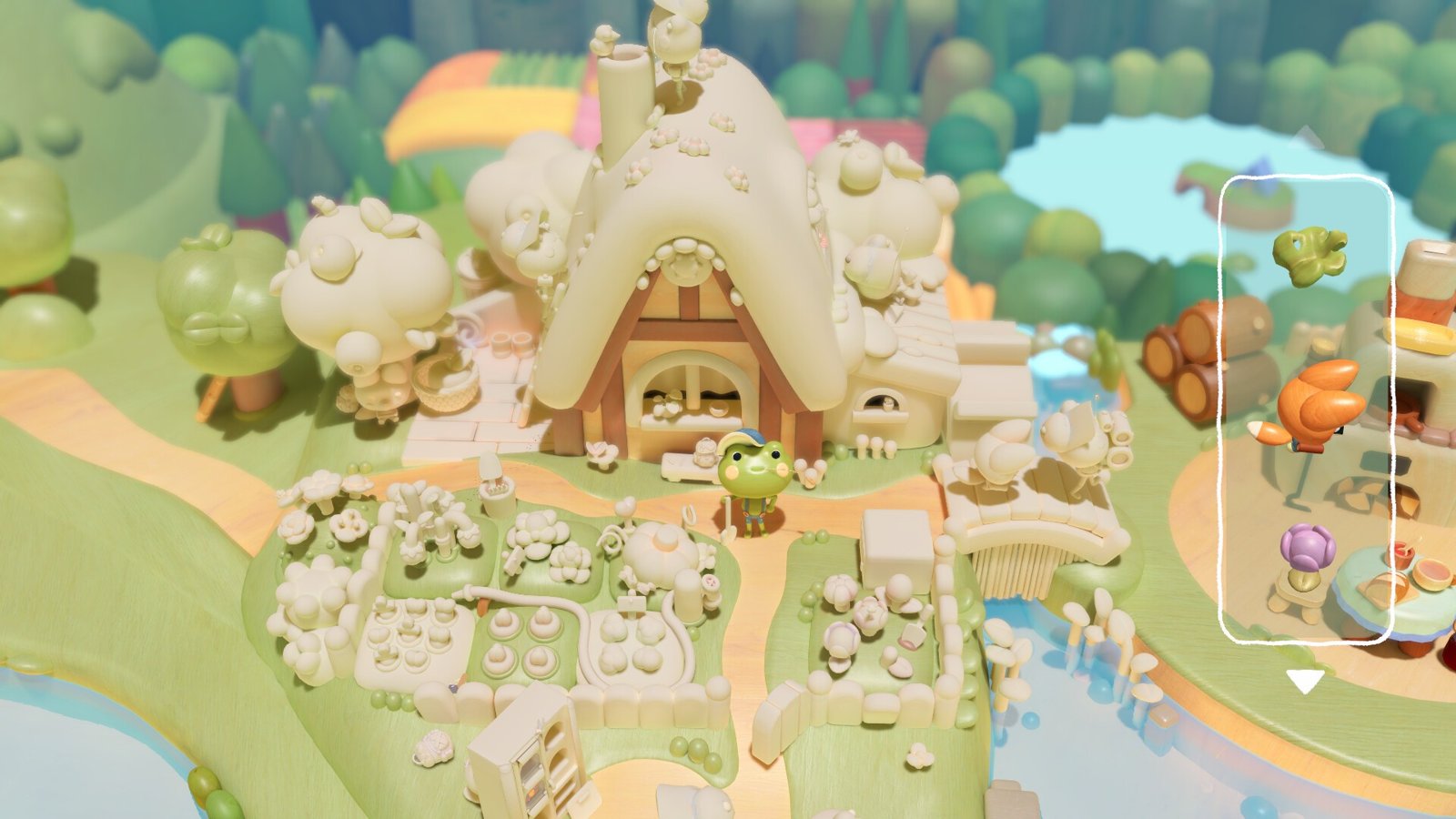 Woodo: Unfertiges Diorama noch ohne Farbe