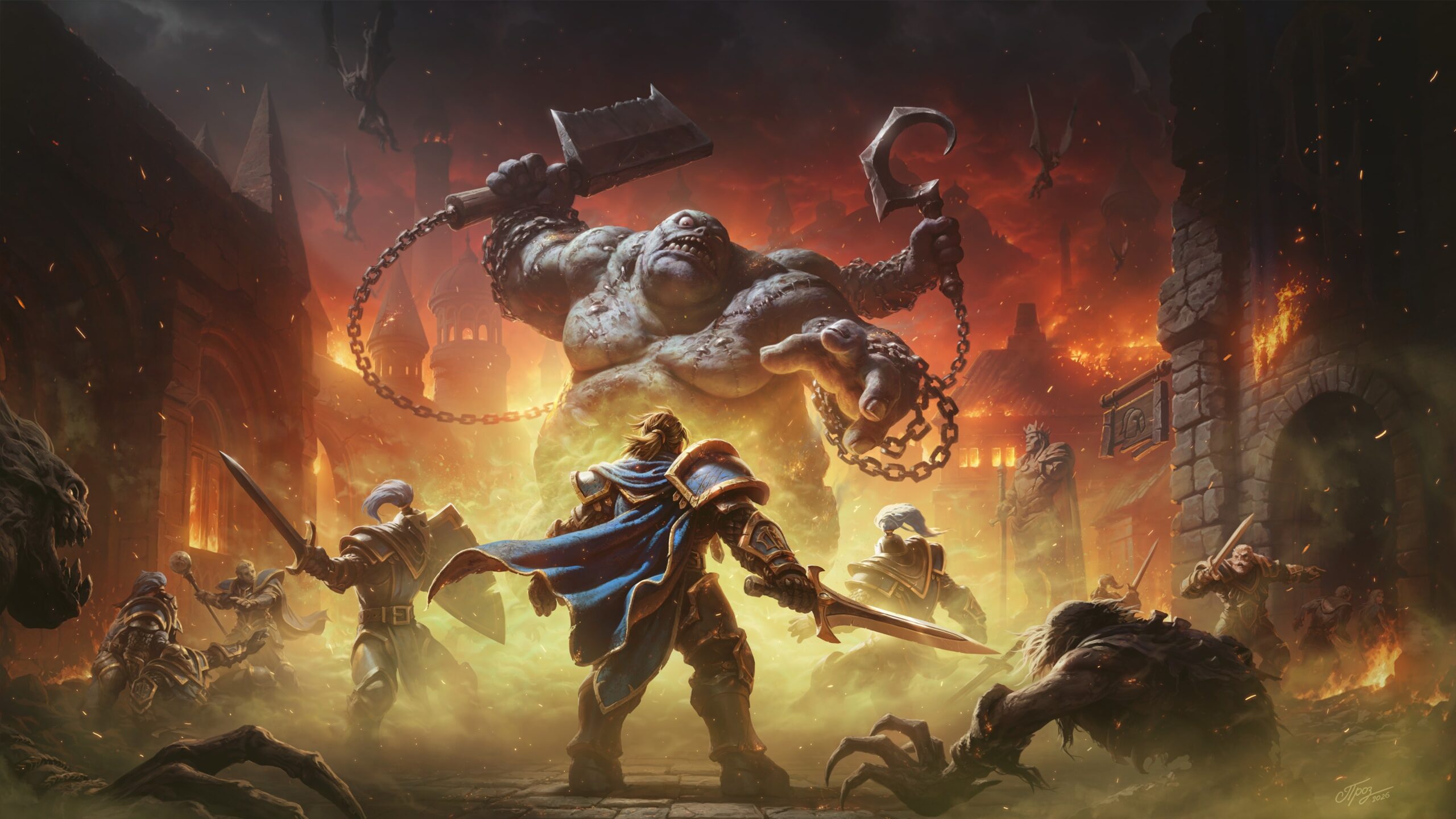 WoW Forever – Helden kämpfen in einem brennenden Gebiet