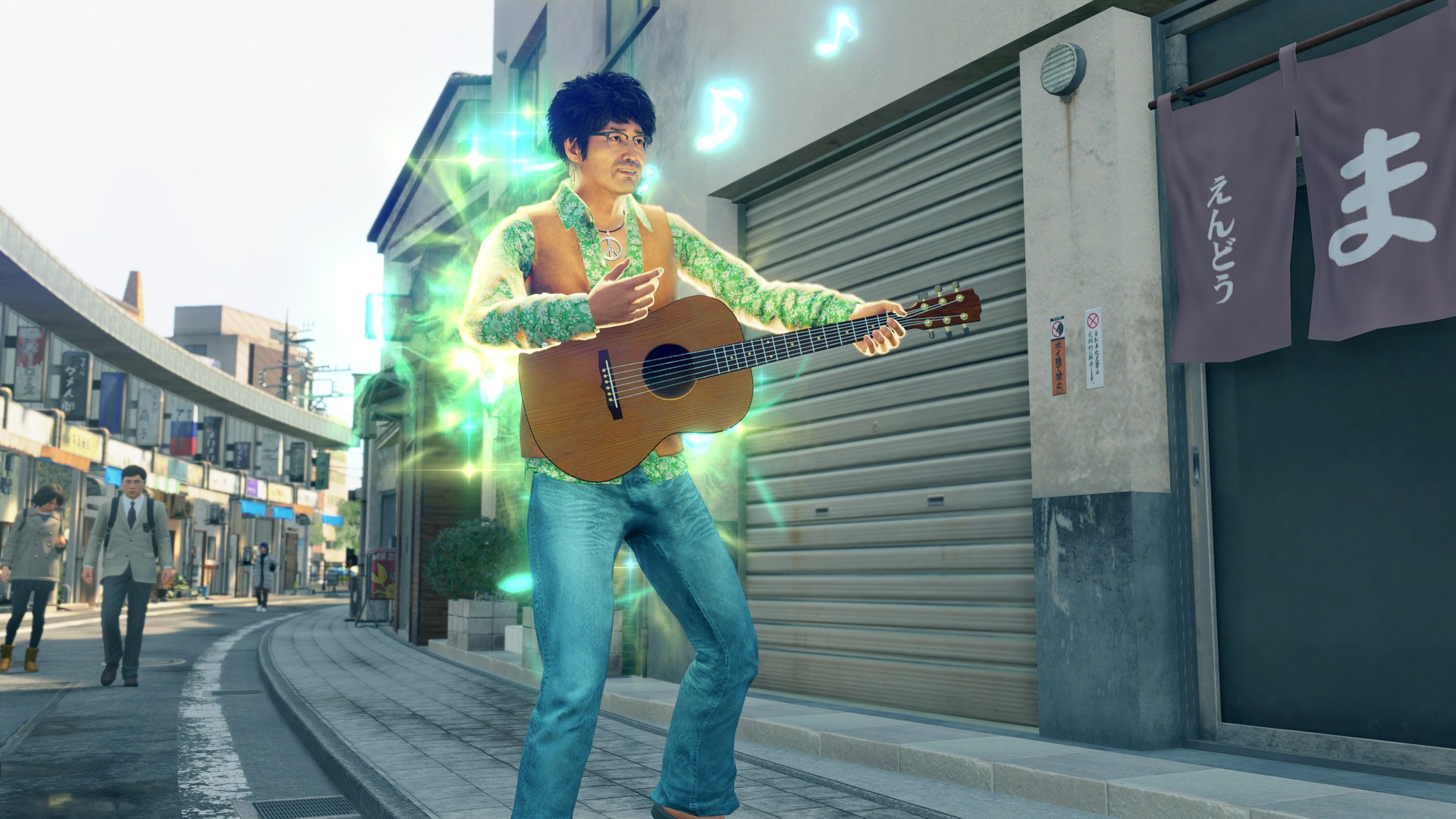 Yakuza: Like a Dragon – Gefährte mit Gitarre im Musiker-Job